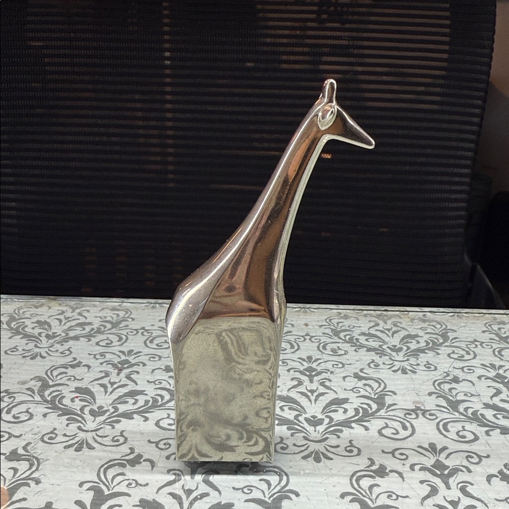 Vintage 1970’s Dansk Silver plated Giraffe paperweight